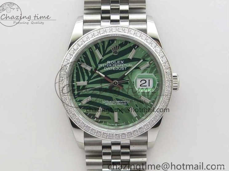 MiroTime 0501 DateJust 36 SS 126284 BP Maker 1:1 Best Edition New Green Dial on Jubilee Bracelet Sleek 2522